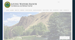 Desktop Screenshot of livingwatersranch.org