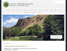 Tablet Screenshot of livingwatersranch.org